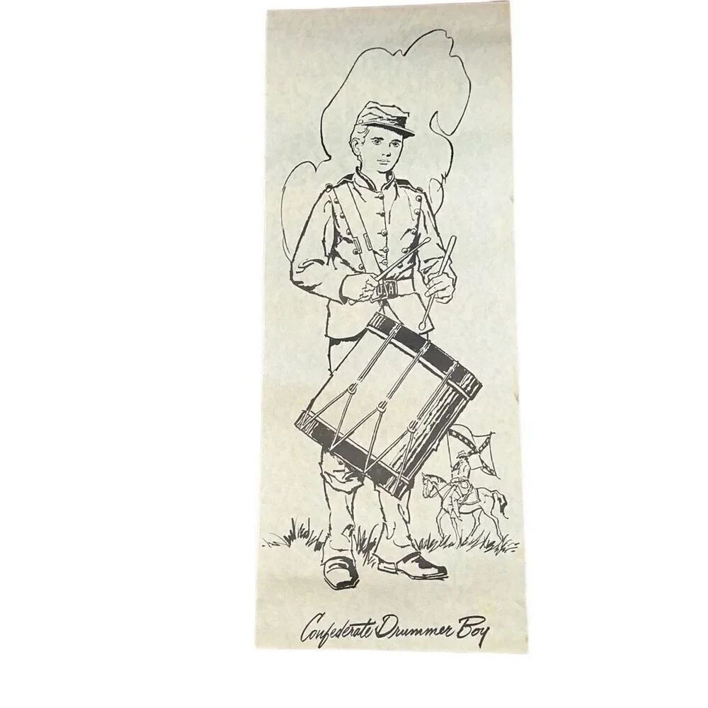 Sperry 1967 Print art Confederate Drummer Boy  Infantryman US Military Historica